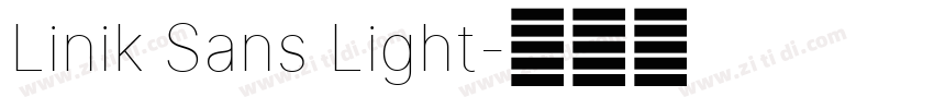Linik Sans Light字体转换